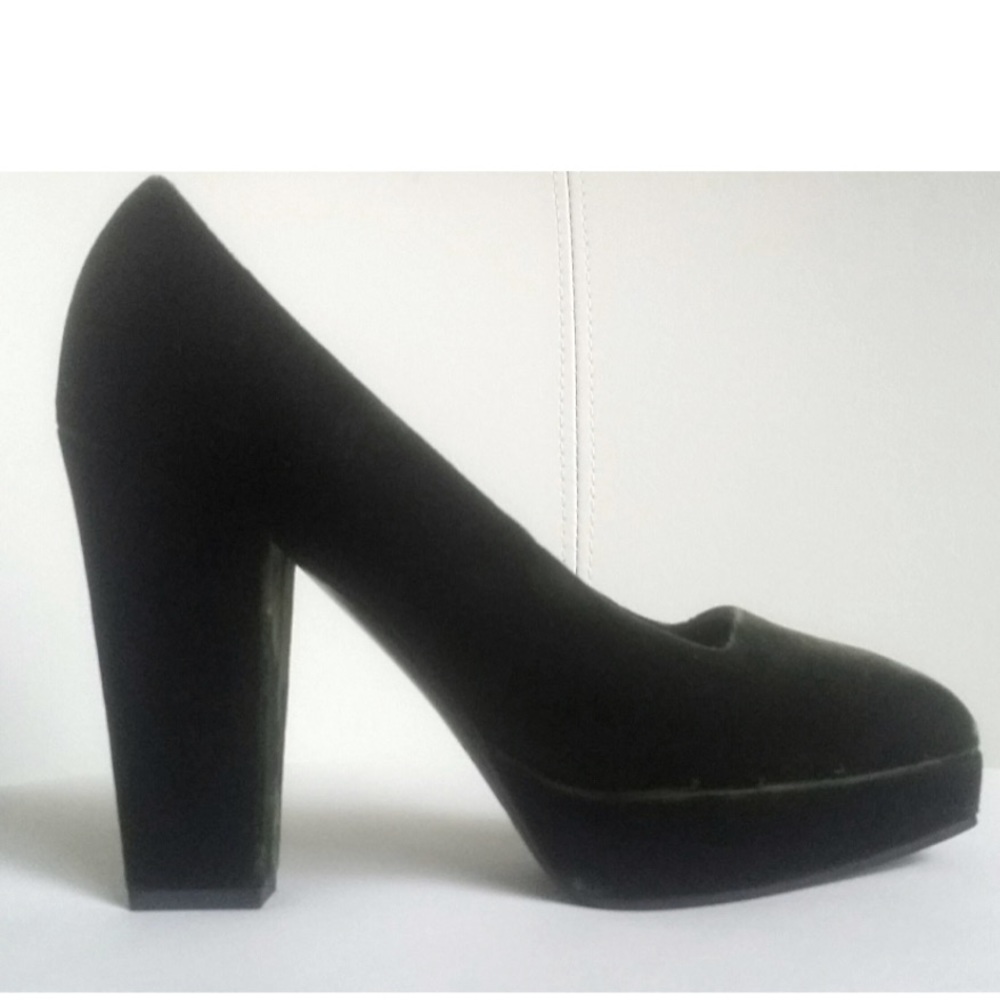 💯New!Yves Saint Laurent Olive Velvet Platform
